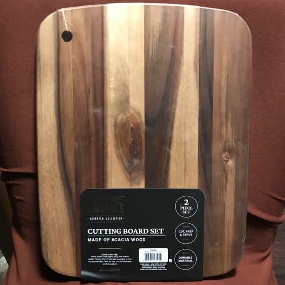 Thyme & Table Essential Collection Cutting Board Set 2 Piece New - Picture 7 of 10